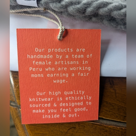 Sh*t That I Knit Motley Beanie Grey NWT - Picture 6 of 8